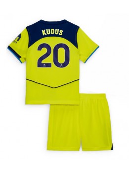 Billige Tottenham Hotspur Mohammed Kudus #20 Tredjedraktsett Barn 2025-26 Kortermet (+ Korte bukser)